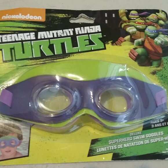 NEW Teenage Mutant Ninja Turtle Deluxe SuperHero Swimming Goggles - Donatello - Picture 1 of 2